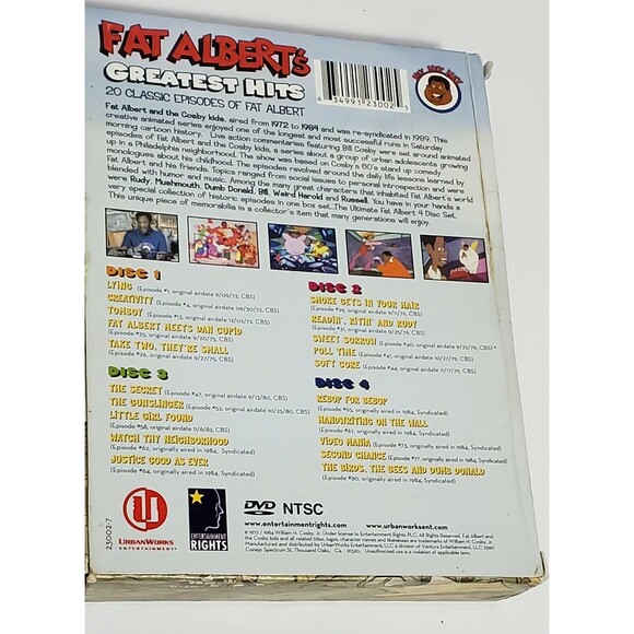 Fat Albert Greatest Hits 4-Disc DVD Set (2004) Classic Animated Comedy Tested - Picture 12 of 12